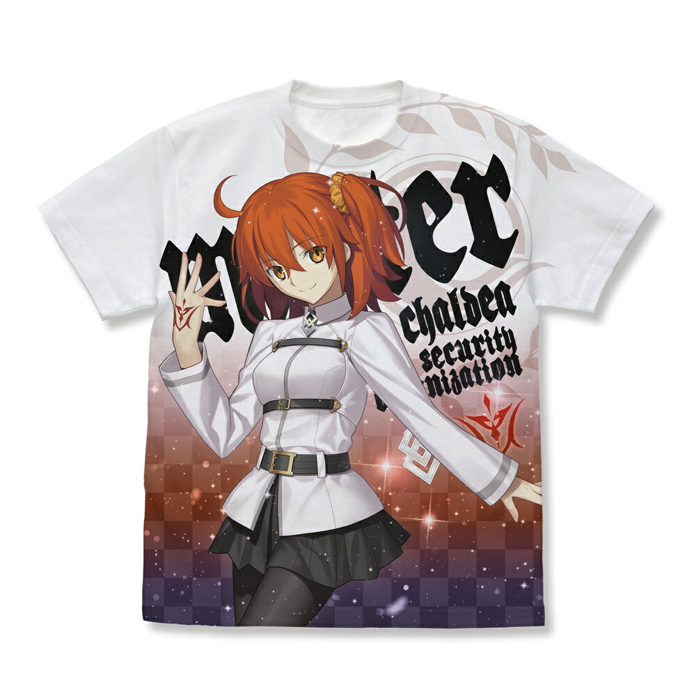 Fate／Grand Order マスター／主人公（女）魔術礼装・カルデア フルグラフィックTシャツ／WHITE-L
