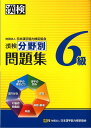 漢検分野別問題集（6級） [ 日本漢字能力検定協会 ]