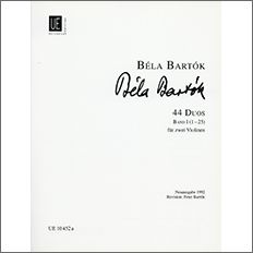 【輸入楽譜】バルトーク, Bela: 44の二重奏曲 第1巻