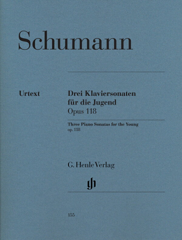 【輸入楽譜】シューマン, Robert: 子供のための3つのピアノ・ソナタ Op.118/原典版/Herttrich編/Schilde運指