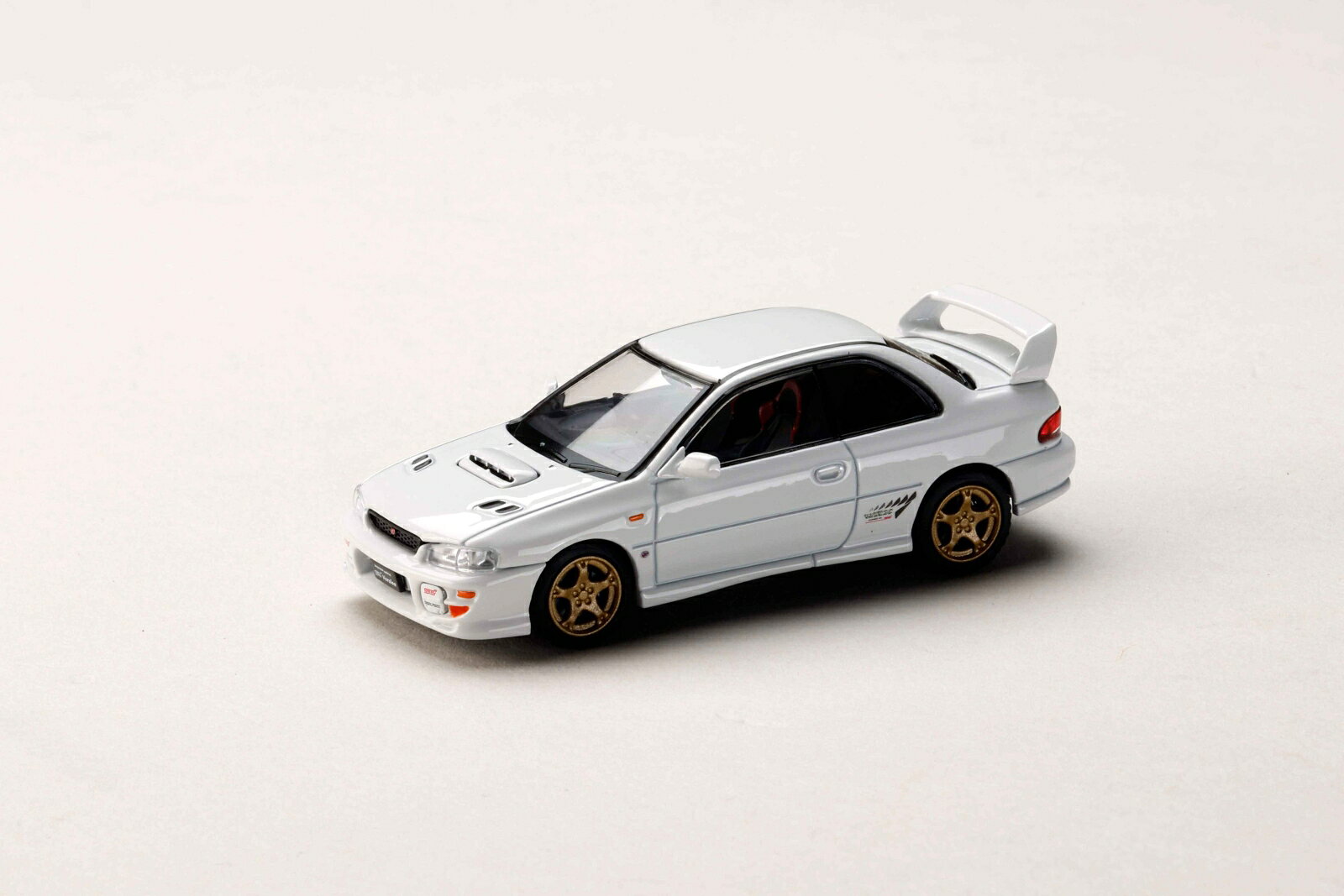 HJ64 1/64 スバルインプレッサ ピュアスポーツクーペ WRX type R STi Version VIピュアホワイト 【HJ641079GW】 (ミニカー)