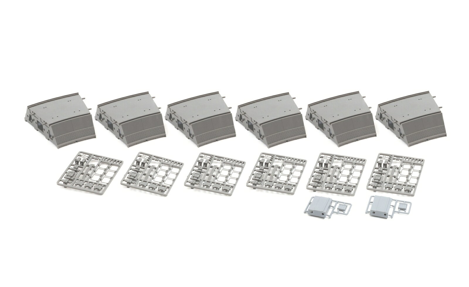 TOMIX ワイドカーブレール用複線築堤C317・280-15-EM(6個セット) 【3233】 (鉄道模型 ジオラマ)