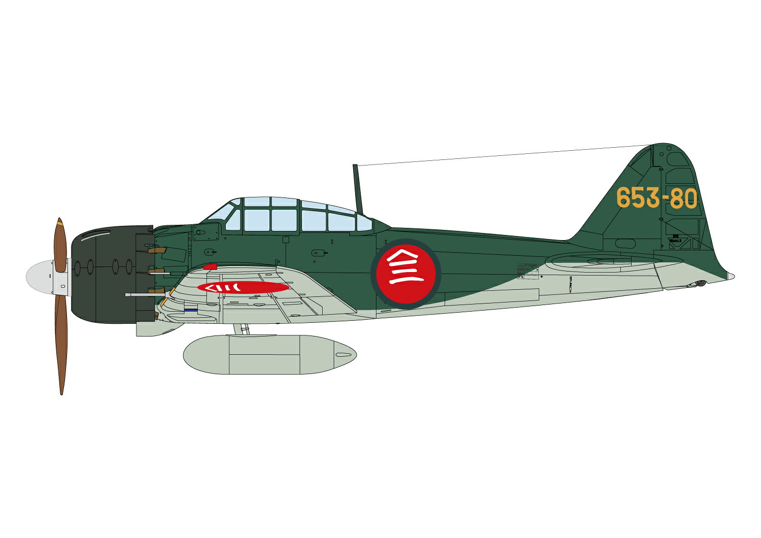 1/48 WW.II 日本海軍 零式艦上戦闘機 五二型甲 第653海軍航空戦隊 【AE-59】 (プラモデル)
