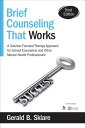 Brief Counseling That Works: A Solution-Focused Therapy Approach for School Counselors and Other Men BRIEF COUNSELING THAT WORKS 3/ Gerald B. Sklare