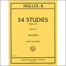 【輸入楽譜】ミュラー, Ivan: 34の練習曲集 Op.64 第1巻