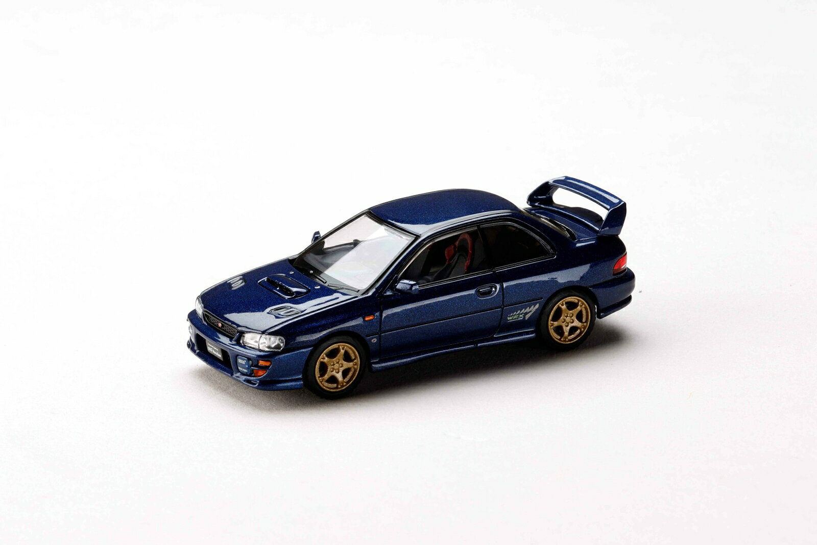HJ64 1/64 スバルインプレッサ ピュアスポーツクーペ WRX type R STi Version VIグランブルーマイカ 【HJ641079GDB】 (ミニカー)