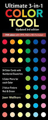 Ultimate 3-In-1 Color Tool: -- 24 Color Cards with Numbered Swatches -- 5 Color Plans for Each Color