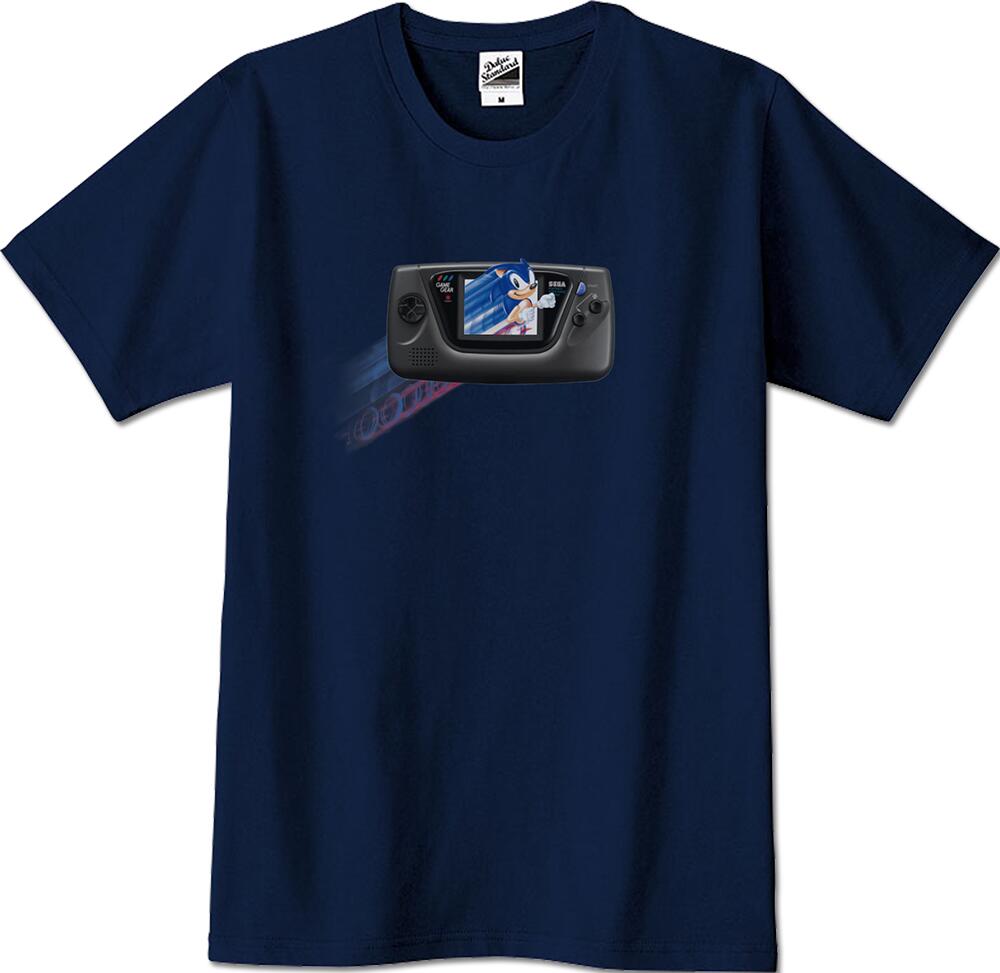 ほぼ実物大「ゲームギア&ソニック」Tシャツ XLサイズ