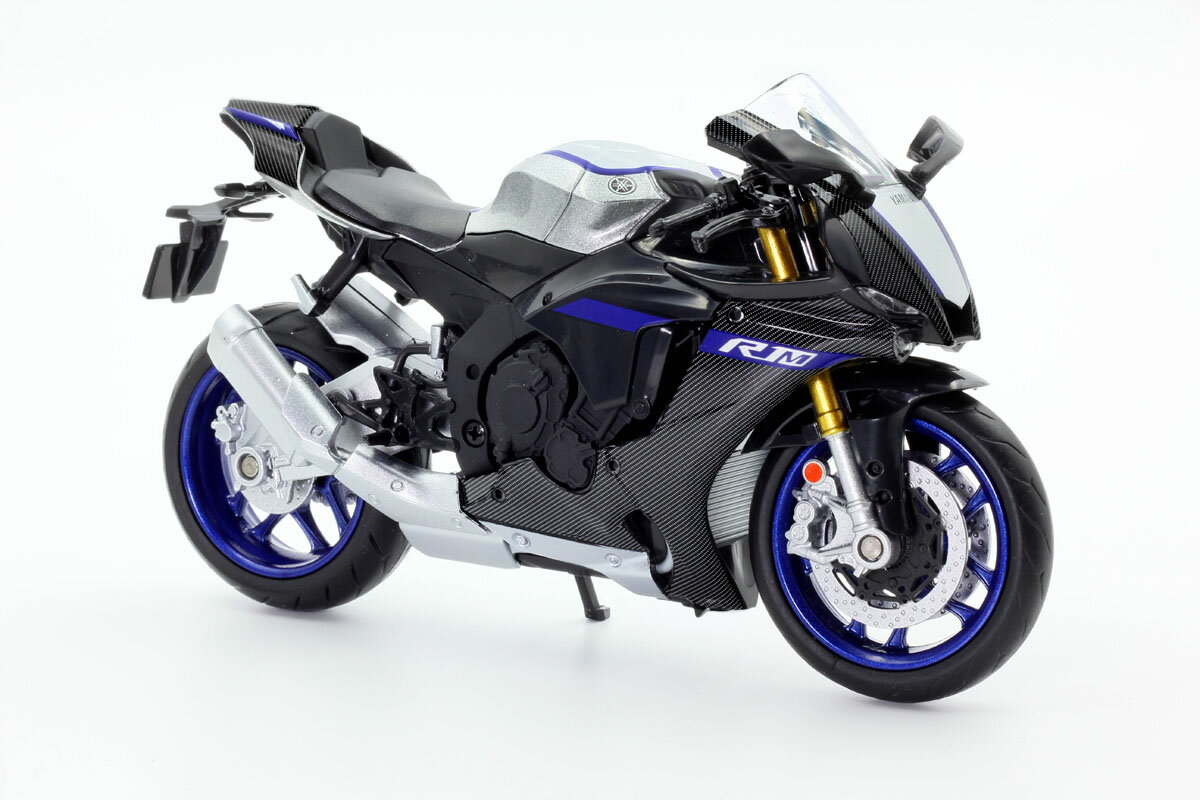 1/12 ダイキャストモーターサイクル 2022 Yamaha YZF-R1M 黒 (塗装済み完成品)