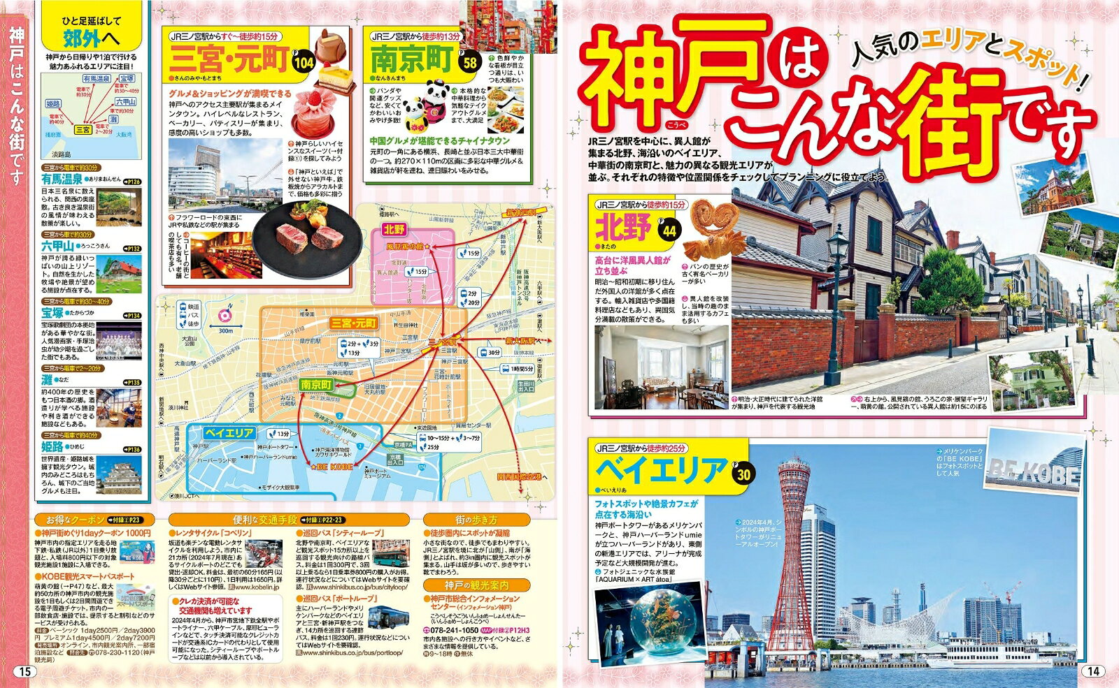 るるぶ神戸'25超ちいサイズ （るるぶ情報版 小型） [ JTBパブリッシング 旅行ガイドブック 編集部 ] book-21375967 楽天ブックス サンプル画像3