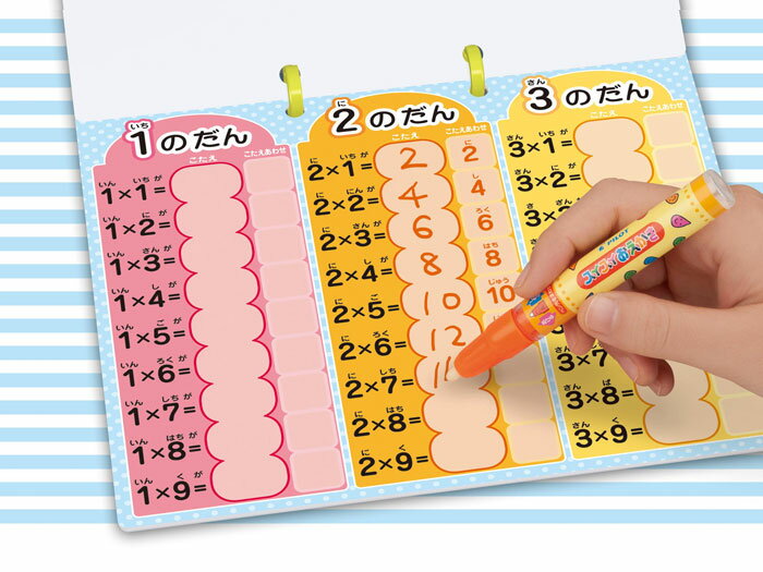 何度でもできる! れんしゅうシート 九九