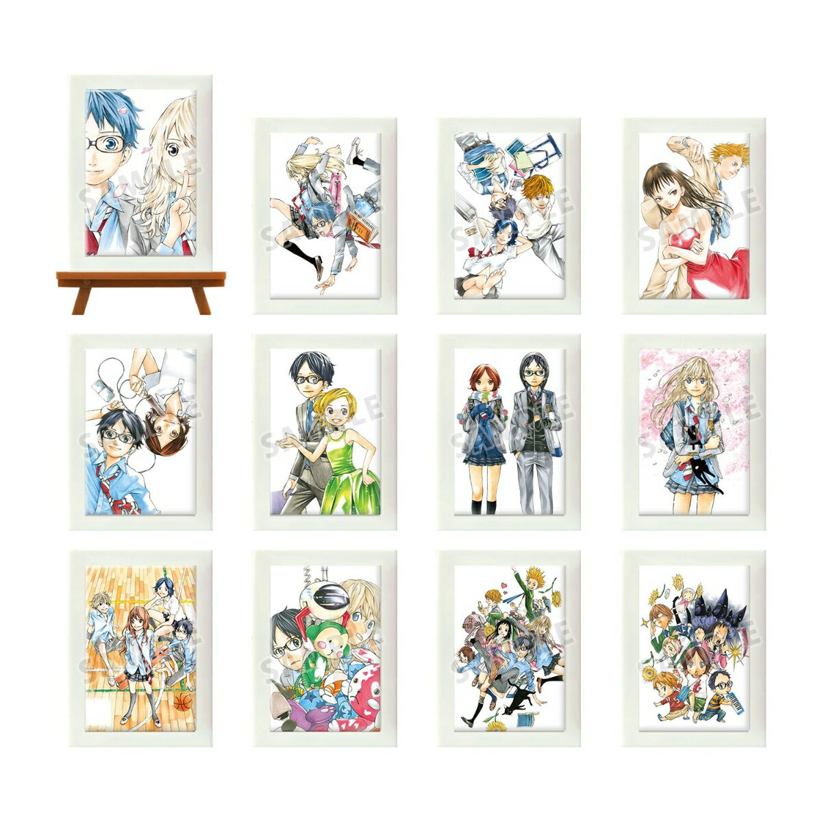 四月は君の嘘トレーディングミニアートフレーム(BOX＝12個)