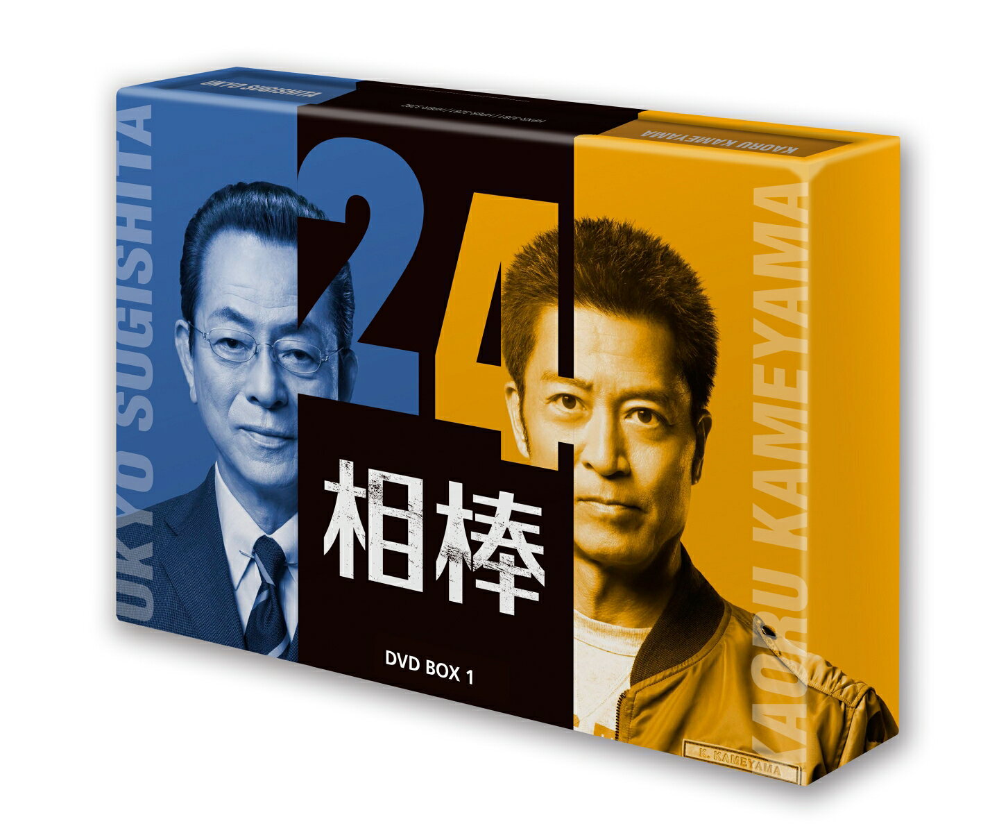 シリーズ誕生25周年 そして…黄金コンビ通算11シーズン目 杉下右京×亀山薫 《相棒ワールド》は新たな境地に突入する！

シリーズ通算25周年の節目を迎えた新シーズン『相棒 season24』
2本のスペシャルを含む、1話〜9話を収録。

■シリーズ誕生25周年 杉下右京×亀山薫 黄金コンビ通算11シーズン目！
シリーズ誕生25周年。そして…黄金コンビ通算11シーズン目
杉下右京（水谷豊）×亀山薫（寺脇康文） 四半世紀の集大成にして…《相棒ワールド》は新たな境地に突入する！新シーズン衝撃の幕開け!!

■杉下右京が“人間国宝”に弟子入り？ “右京が人間国宝の講談師に弟子入りする”という前代未聞のシチュエーションから幕を開ける。
初回拡大SPに登場するのは片岡鶴太郎、余貴美子という2人の名優。それぞれ唯一無二の存在感を放つ演技巧者が“相棒ワールド”に降り立ち、特命係と対峙する。

＜収録内容＞
1話〜9話収録【全19話】
※収録内容は変更となる場合がございます。