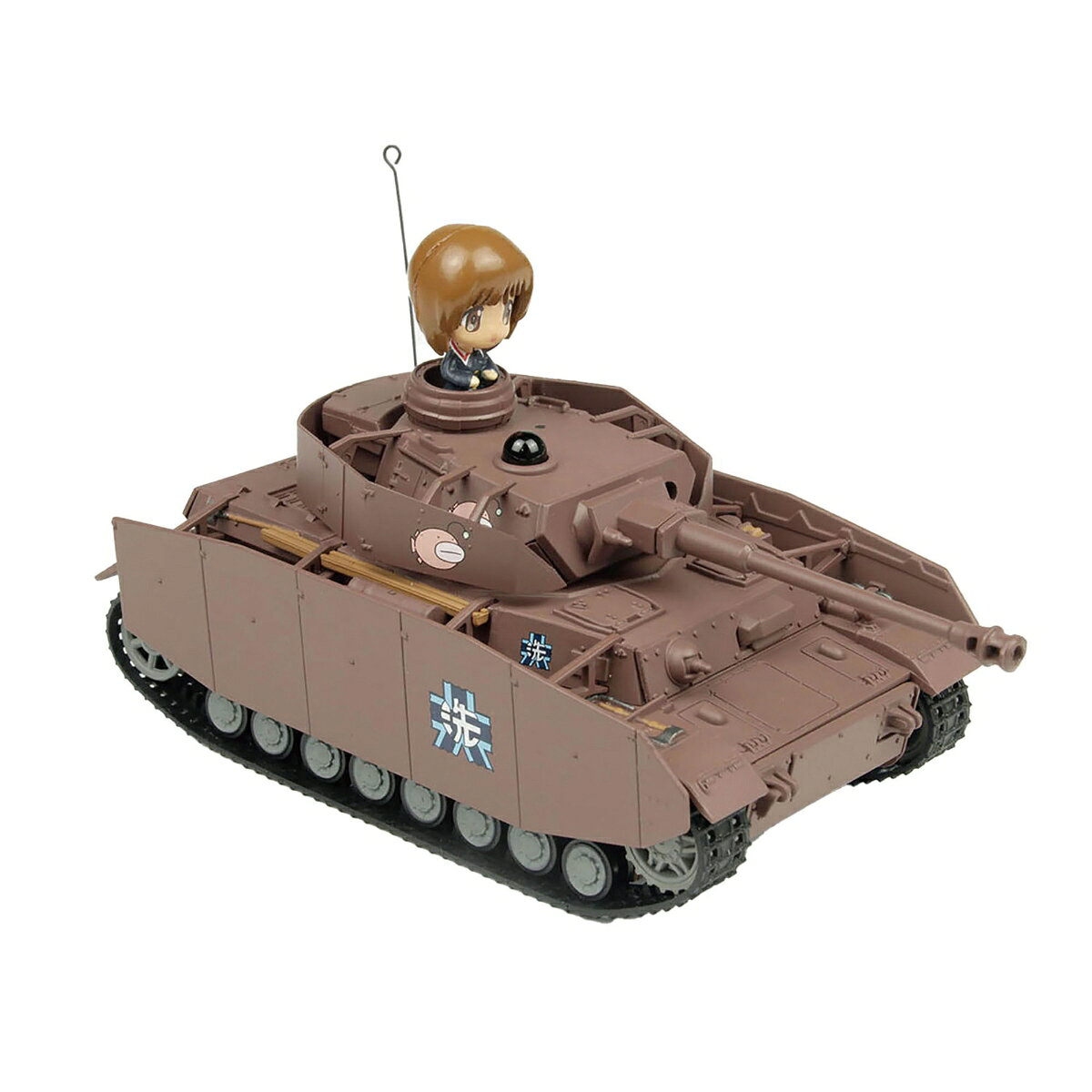 『ガールズ&パンツァー』 1/64 RCバトル戦車道シリーズ IV号戦車H型（D型改） あんこうチーム 車輌単体版 【GPRC-1T】 (プラモデル)