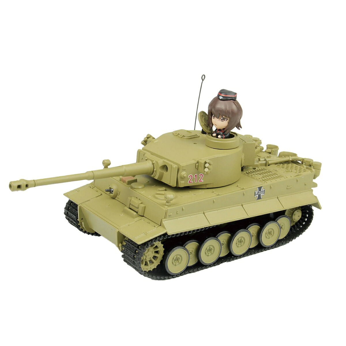 『ガールズ&パンツァー』 1/64 RCバトル戦車道シリーズ ティーガーI 黒森峰女学園 車輌単体版 【GPRC-2T】 (プラモデ…