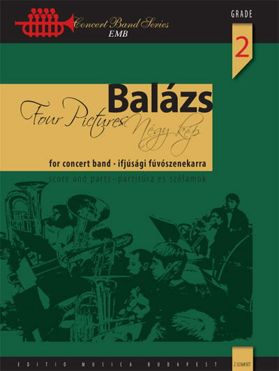 【輸入楽譜】バラージュ, Arpad: 4つの光景: スコアとパート譜セット