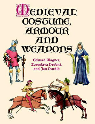 Over 400 accurate royalty-free illustrations depict items ranging from simple peasant tunics and robes to battle equipment and armor of warriors and fur-lined cloaks and brocaded garments of the aristocracy.