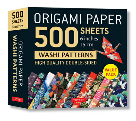 ORIGAMI PAPER WASHI PATTERNS 6'' 500