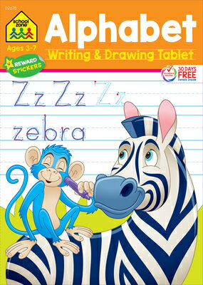 School Zone Alphabet Writing Drawing Tablet Workbook SCHOOL ZONE ALPHABET WRITING School Zone