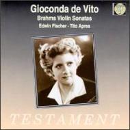 【輸入盤】ヴァイオリン・ソナタ第1番、第2番、第3番　デ・ヴィート、フィッシャー、アプレア [ ブラームス（1833-1897） ]