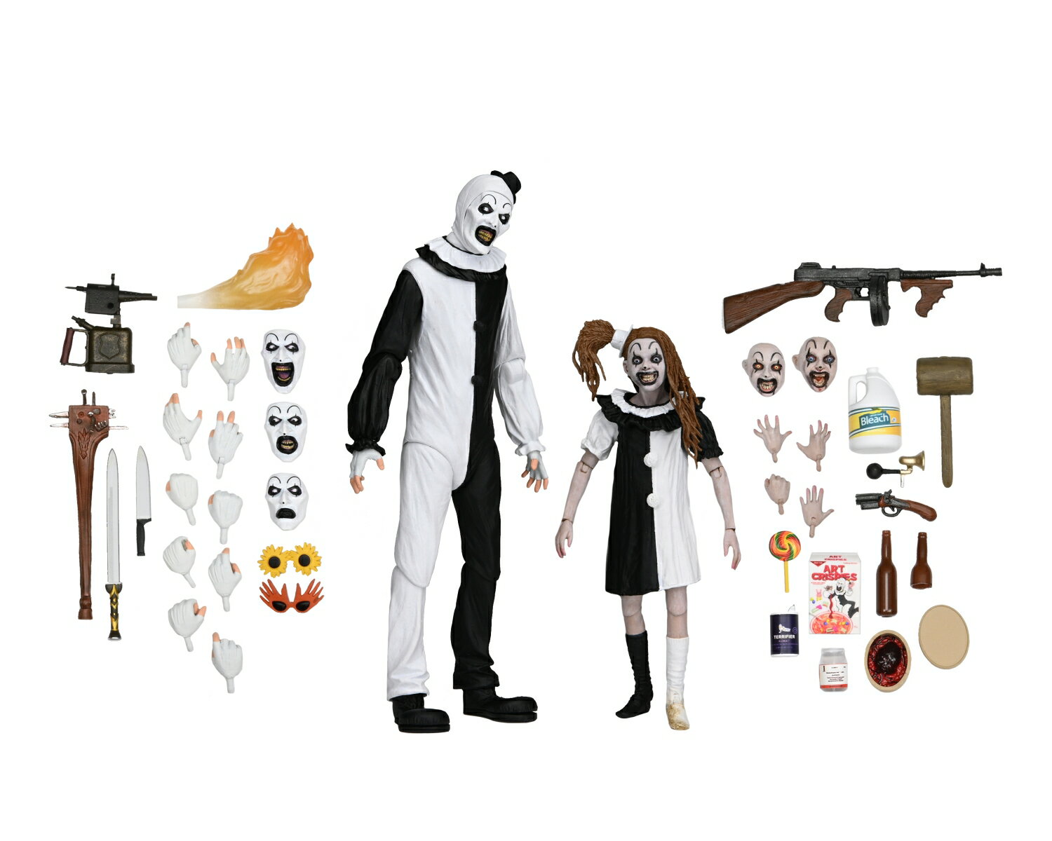 『テリファー 終わらない惨劇』/ アート・ザ・クラウン＆リトル・ペイル・ガール アルティメット 7インチ アクションフィギュア 2PK 【1006453】 (フィギュア)