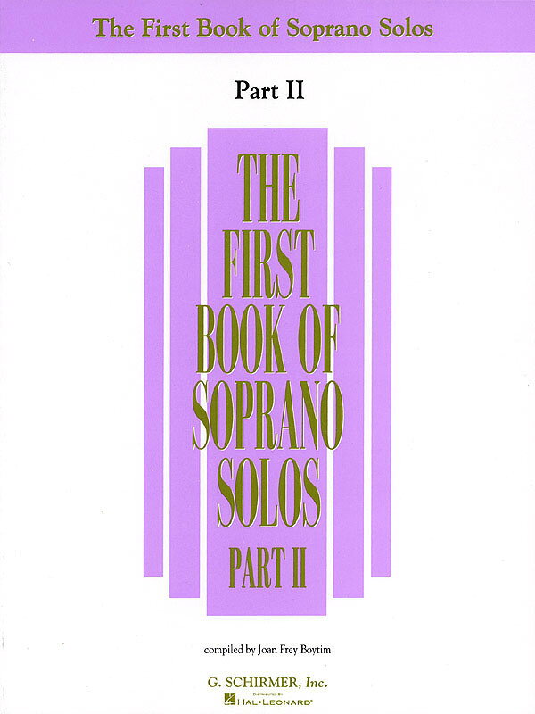 【輸入楽譜】FIRST BOOK OF SOPRANO SOLOS PART 2/BOYTIM
