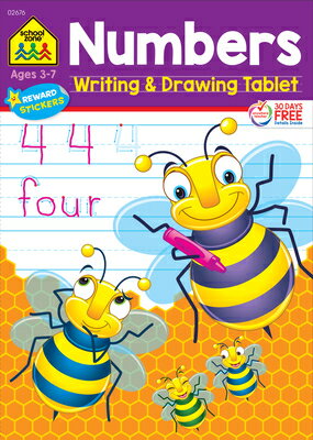 School Zone Numbers Writing Drawing Tablet Workbook SCHOOL ZONE NUMBERS WRITING School Zone