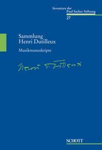 【輸入楽譜】SAMMLUNG HENRI DUTILLEUX(INVENTARE BAND 27)/G