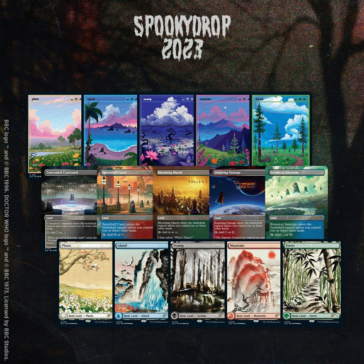 マジック：ザ・ギャザリング Secret Lair Spookydrop 2023 Landscape Non-Foil Bundle【クレジットカード決済限定】