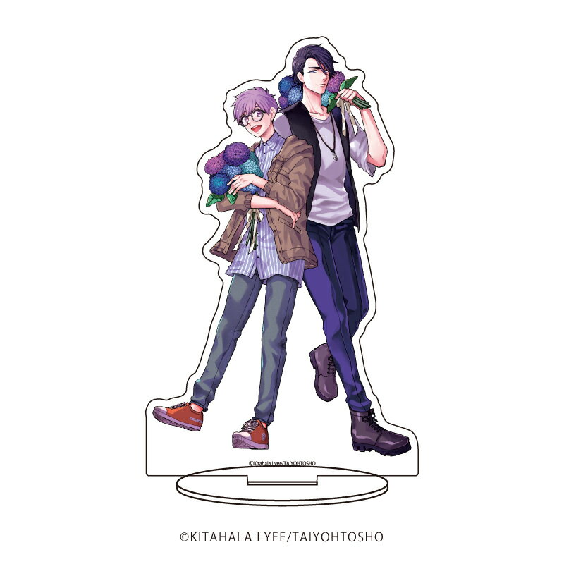 キャラアクリルフィギュア「ブラットテイマー/キング」01/アオハ&シノ(描き下ろしイラスト)【グッズ】