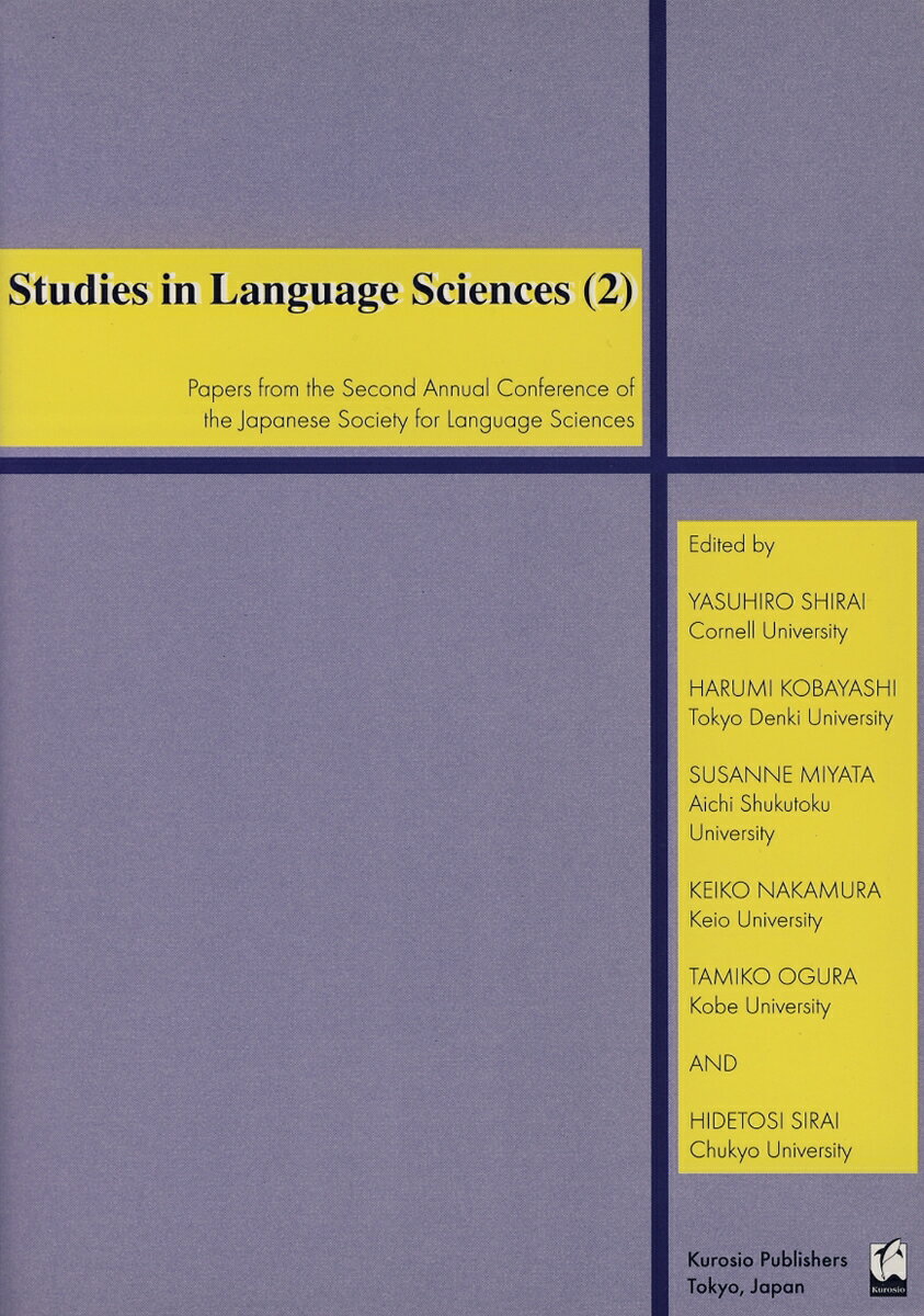 Studies in Language Sciences 2