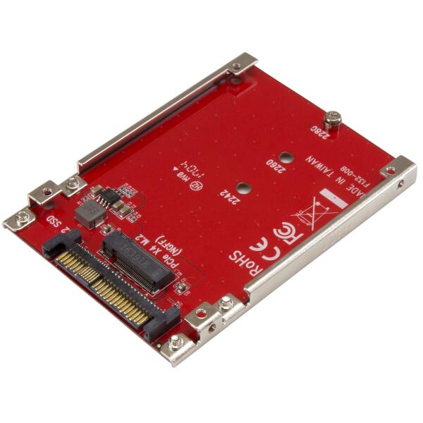 M.2ドライブ - U.2 (SFF-8639) アダプタ M.2 PCIe NVMe SSD対応