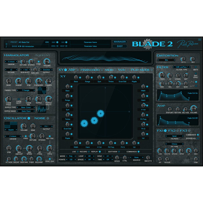 Rob Papen ソフトウェア・シンセサイザー BLADE 2