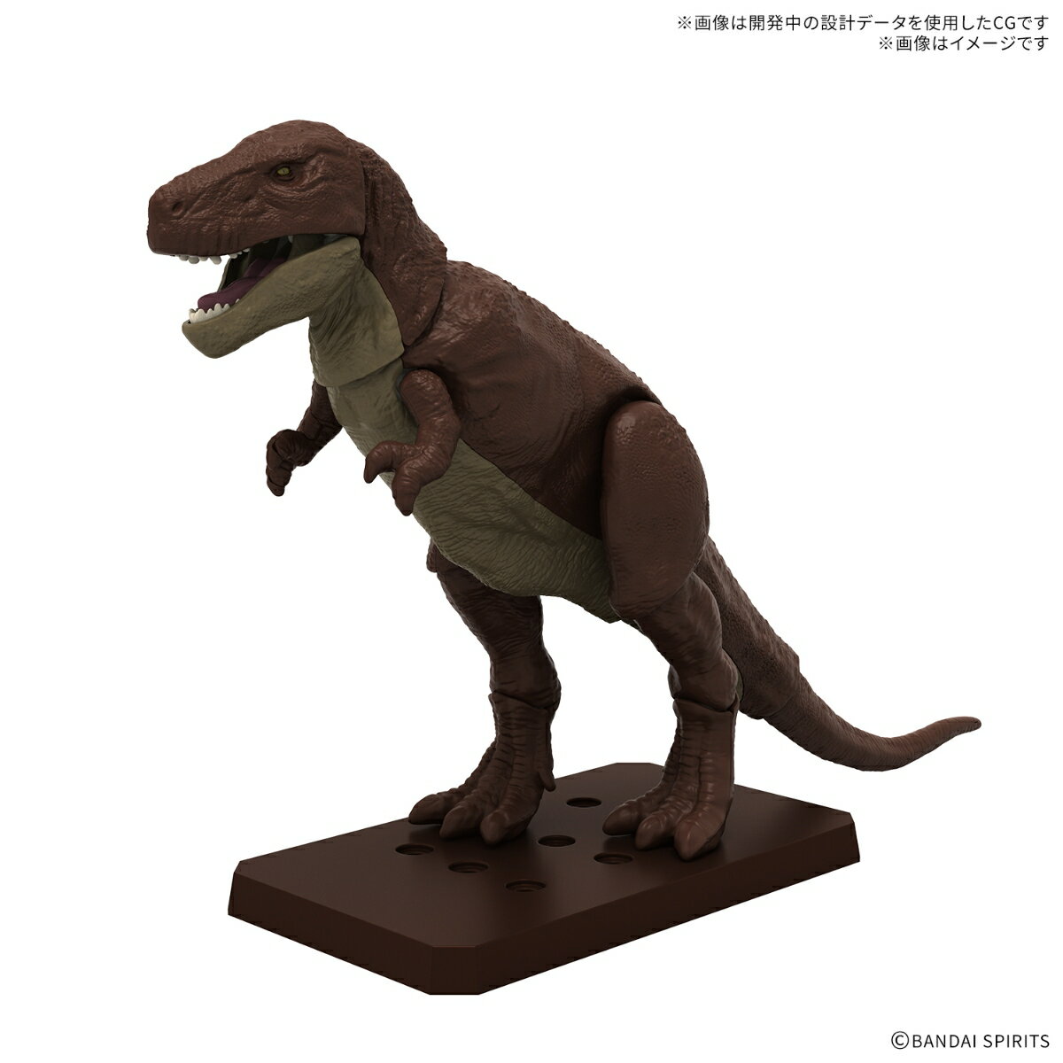『プラノサウルス ガチコセイブツ部』より、ティラノサウルス1915が登場！
■カンガルーのように立ち、しっぽを引きずって歩いていたとされた、1915年の学説のティラノサウルスを再現。
■「骨格ビルド」で恐竜の内部構造から知ることができる。
■「恐竜ビルド」で骨格の上から外皮パーツを取り付けるプラモデルならではの仕様で恐竜の姿を復元。
■ニッパー等の道具や接着剤が必要ないから簡単に組み立てられる。
■口の開閉や、首、手足、尻尾など各所が可動し、好みのポージングでディスプレイが可能。 

【付属品】
シール×1、台座×1

&copy;BANDAI SPIRITS

・ホビー系商品についての諸注意
メーカー都合により発売の大幅な延期が発生する可能性がございます。
予約商品についてはメーカーから順次入荷次第の発送となります。メーカー公表の発売日とは異なる場合がございますのでご了承ください。【対象年齢】：6歳以上