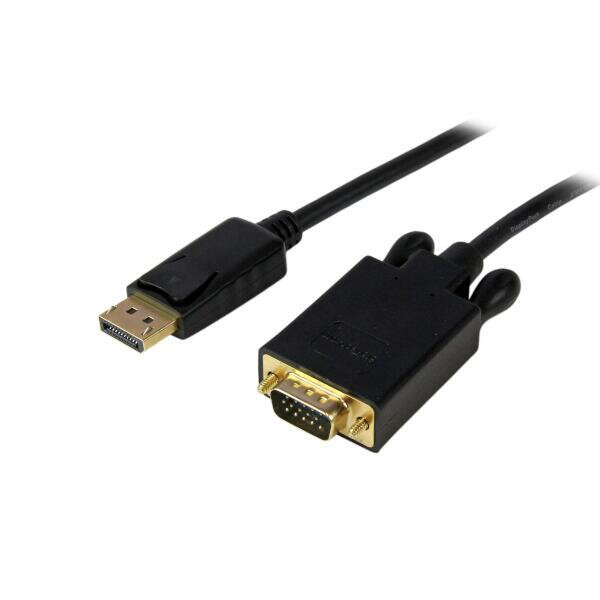 DisplayPort - VGA 変換アダプタケーブル 3m DP（オス） - D - Sub15ピン（オス） 1920x1200