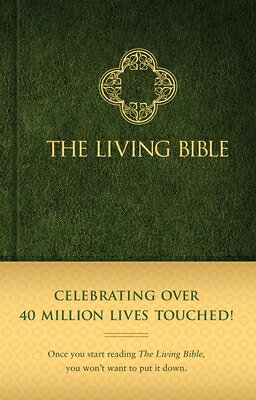 Celebrating 40 years and over 40 million lives touched, Tyndale is releasing the familiar green hardcover binding of "The Living Bible" with a fresh new interior. Features include a Bible reading plan, four-color maps, and a topical concordance. The uncluttered, 2-column format makes for easy reading. "The Living Bible" is a paraphrase of the Old and New Testaments. Its purpose is to say as exactly as possible what the writers of the Scriptures meant, and to say it simply, expanding where necessary for a clear understanding by the modern reader.