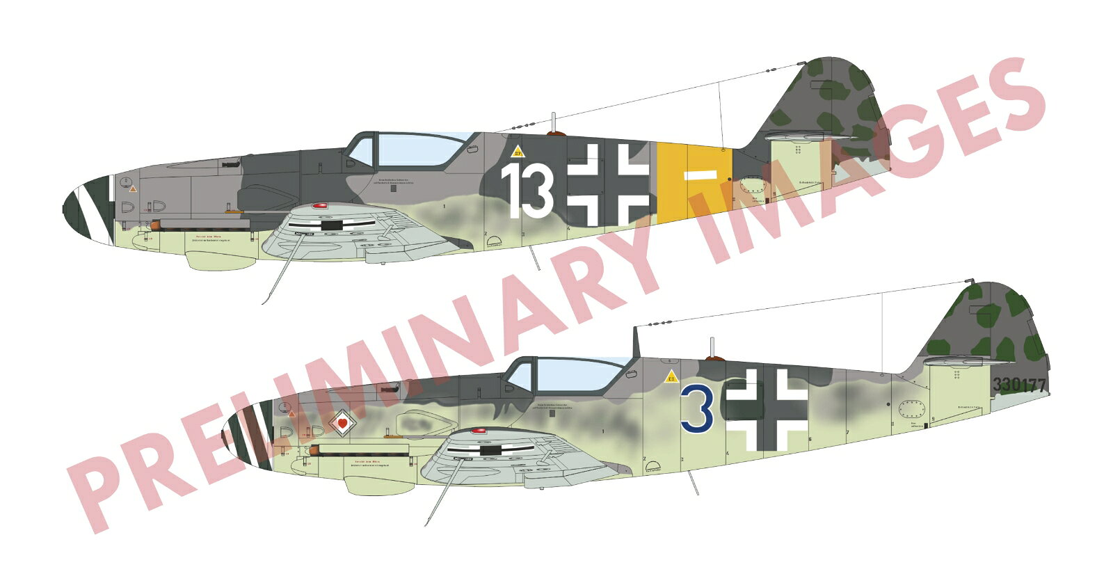 1/72 リミテッドエディション ”クルフュルスト” Bf109K-4 デュアルコンボ 【EG2155】 (プラモデル)