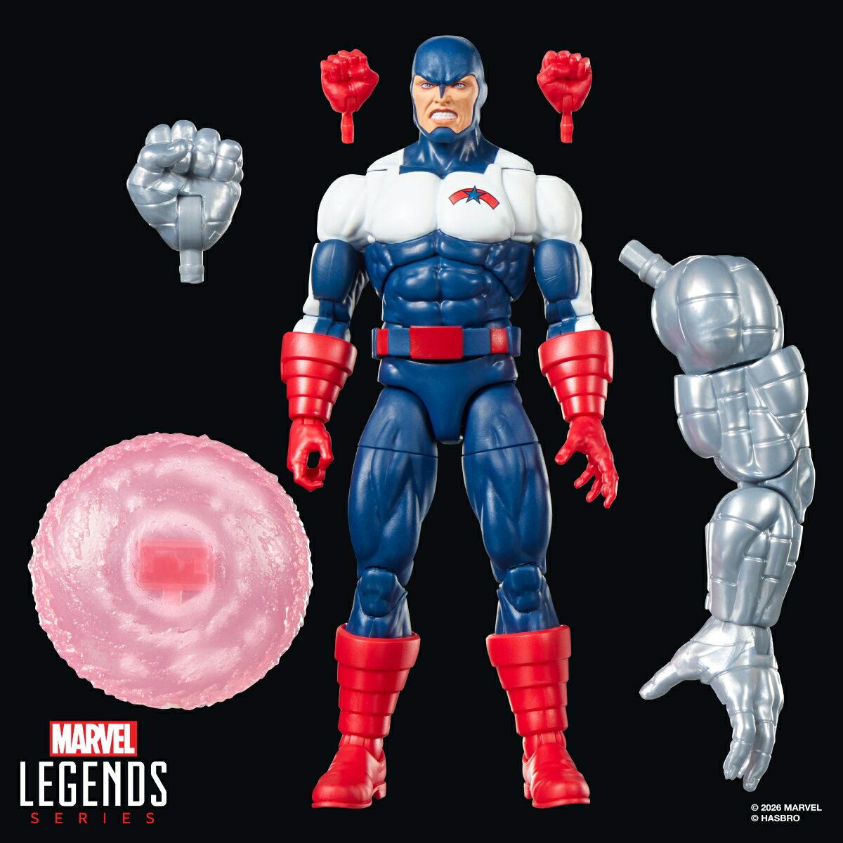 ハズブロ（Hasbro）MARVEL マーベルレジェンド・シリーズ U.S.エージェント（フォース・ワークス）、アベンジャーズ　マーベルコミック コレクション用 15 cm サイズ　アクションフィギュア G2421 正規品