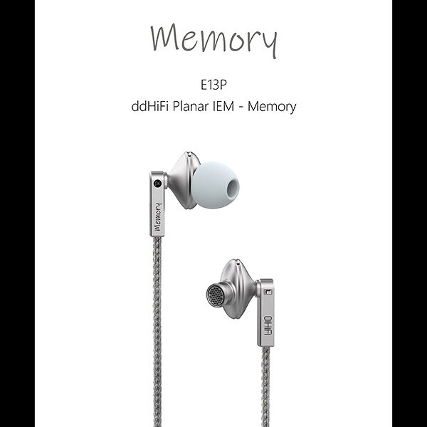 E13P （Memory）は13mmプラナー・ドライバー搭載イヤホンで、
ドライバーの供給は今回もMoonDropが担当し共同開発しています。

＜商品概要＞
○ブランド・コラボレーション MOONDROPの自社開発13mmウルトラリニア平面駆動ドライバー搭載
この革新的なドライバーは、従来の平面磁界型ドライバーとダイナミック型ドライバーの長所を兼ね備えています。
従来の平面磁界型ドライバーに比べて10倍も高い電気音響効率により、低出力時でも広いダイナミックレンジを実現します。
全高調波歪み（THD）は全周波数帯域で0.05％未満に抑えられ、高解像度と超低歪みを実現。
アクティブ駆動型インイヤーイヤホンにおいて傑出した性能を発揮します。

○有線イヤホン USB TypeC対応
Memoryは、セミインイヤーフィットで設計されたインイヤーイヤホンです。
サイドファイアリング式のサウンドチューブとイヤーチップを備え、インイヤーとセミインイヤーのハイブリッドなスタイルを実現しています。
13mmの平面駆動型ドライバーを搭載しながらも、超コンパクトなデザインで、耳の小さい方でも快適に装着できます。

○DAC内蔵 ハイ・インテグレーション USB-C プラグ
イヤホンのUSB-Cプラグは、iOS／Android搭載のスマートフォン、タブレット、パソコンに対応しています。
内蔵のプロ仕様DAC／アンプチップCS43198は、最大32bit／384kHzのロスレスデコードに対応しています。
ケーブルにはマイクとインラインリモコンが付属しており、通話、録音、音楽再生、一時停止などの操作が可能です。

○ddHiFi-Tuned Sound ／ DSP ＆ カスタム・ケーブルデザイン
高機能DACアンプ付きプラグと高効率平面駆動ドライバーを組み合わせることで、ヴィンテージ風のサウンドシグネチャーを実現します。
DSP技術によるデジタルチューニングに加え、ddHiFiはMemory用に特別にシールドケーブルを開発しました。
メインケーブルは3本撚りの編組ケーブル（うち1本はマイク／インラインコントロール専用）を採用し、
左右チャンネルのケーブルはインラインリモコンをハンダ付けの切れ目なく通過し、イヤホンのフルメタルチャンバーまで完全に密閉されています。

○Memory レトロ ＆ モダン
前世代の製品が愛され、記憶に残る理由は、時代を超越したデザインにあります。
しかし、現代のレトロ風製品は、単なるレプリカとは程遠いものです。
私たちは、精密なエンジニアリング、プロ仕様のスピーカー、改良された人間工学、
そして耐久性のある素材を融合させ、これらのクラシックを新たな時代にふさわしい形で再解釈しています。

＜仕様＞
●ドライバー：13mmプラナードライバー（MoonDrop独自開発ドライバー）
●周波数特性：20Hz-20kHz
●ケーブルインターフェイス：USB-C DAC内蔵
●DAC：CS43198DACチップを搭載 PCM最大32bit／384kHz、DSD256 ネイティブに対応
●重さ：約50g