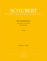 【輸入楽譜】シューベルト, Franz: 付随音楽「魔法の竪琴」 D 644: 序曲(付随音楽「ロザムンデ」 Op.26の序曲に転用): 指揮者用大型スコア