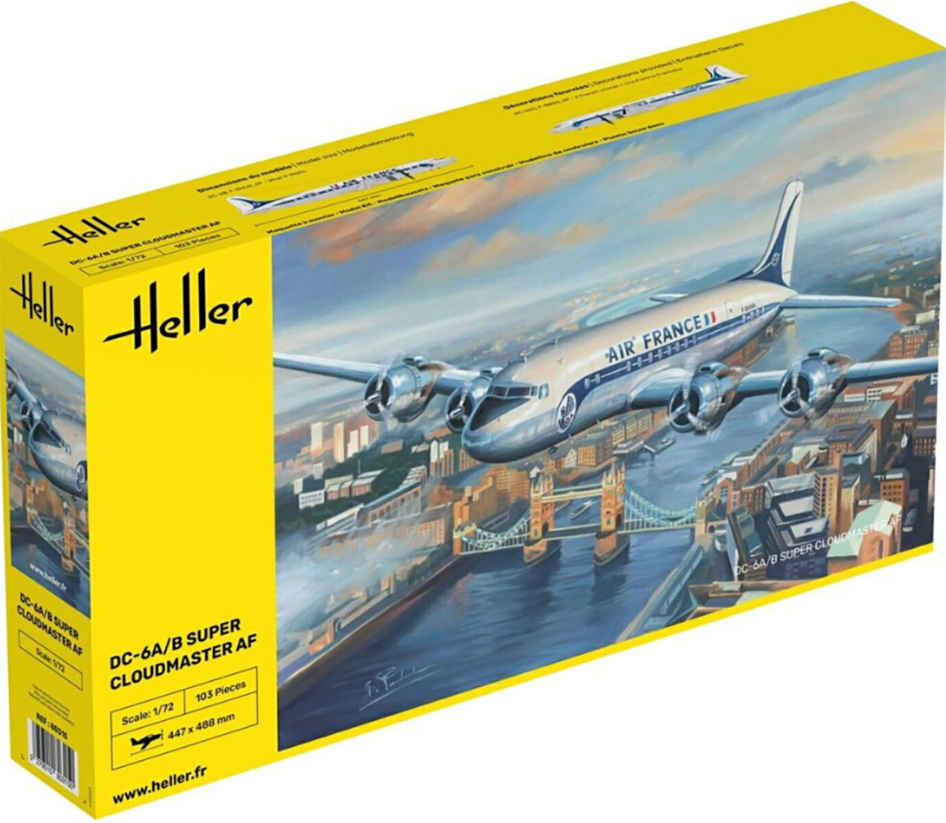 1/72 DC-6 スーパークラウドマスター エールフランス 【HE80315】 (プラスチックモデルキット)