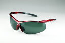 EYE CARE FEATHER02 ラウンドシェイプ (ダークカラー) FEATHER02 レッド / グレー偏光レンズ