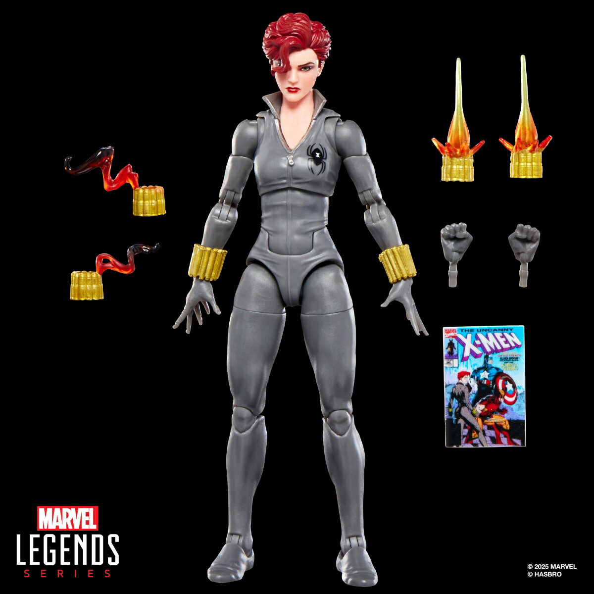 MARVEL ハズブロ(Hasbro)MARVEL マーベルレジェンド・シリーズ ブラック・ウィドウ 『アンキャニィX-MEN #268』 コレクション用 15 cm アクションフィギュアおもちゃ G0816 正規品