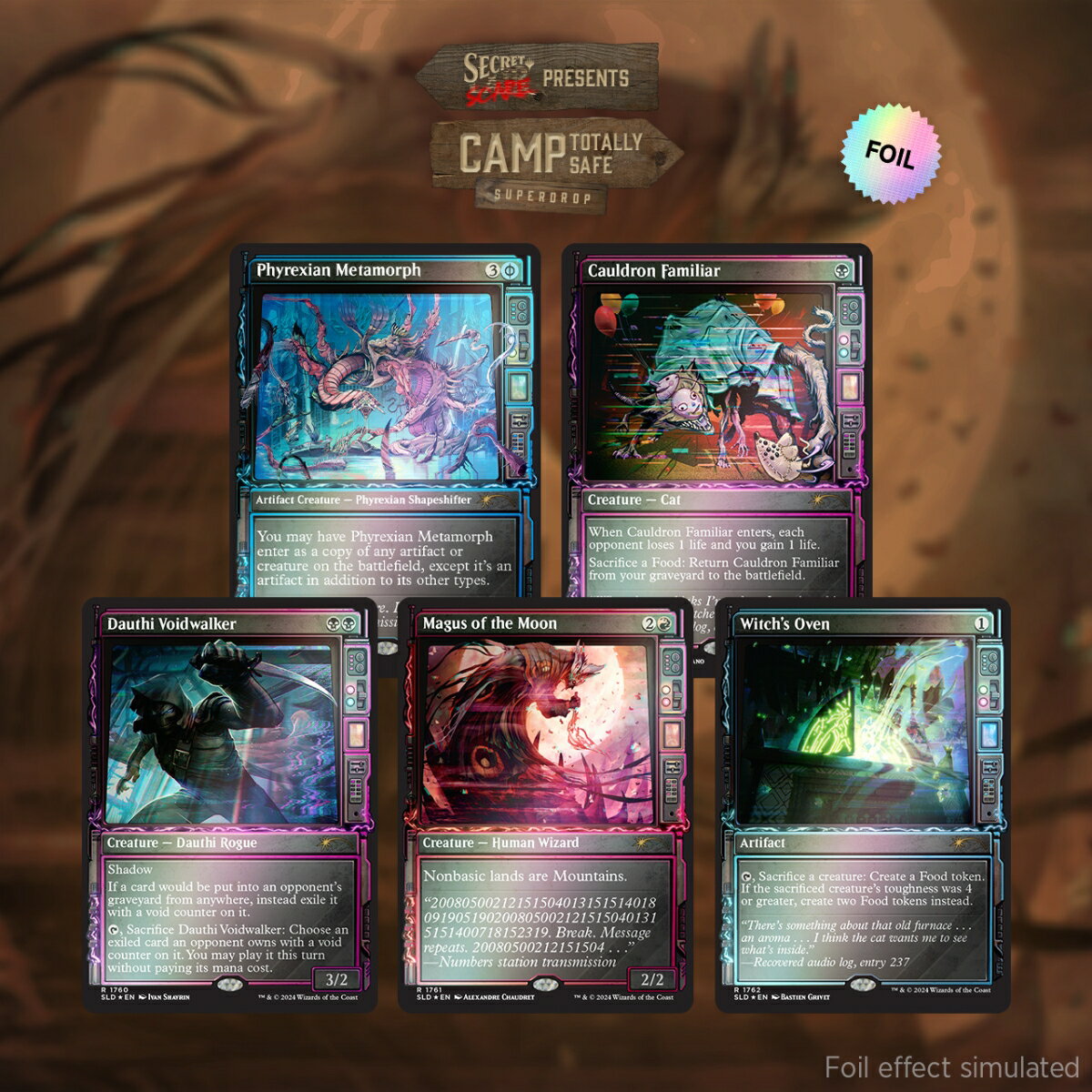 マジック:ザ・ギャザリング Secret Lair Camp Totally Safe Superdrop Showcase: Duskmourn(TM) Foil Edition 【クレジットカード決済限定】
