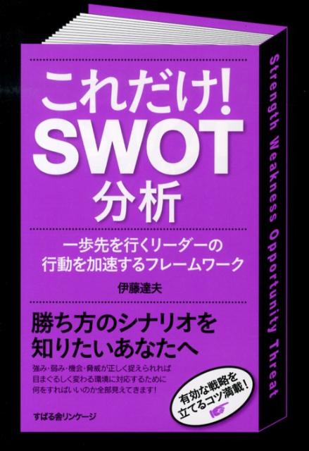 強み・弱み・機会・脅威が正しく捉えられれば目まぐるしく変わる環境に対応するために何をすればいいのか全部見えてきます。有効な戦略を立てるコツ満載。