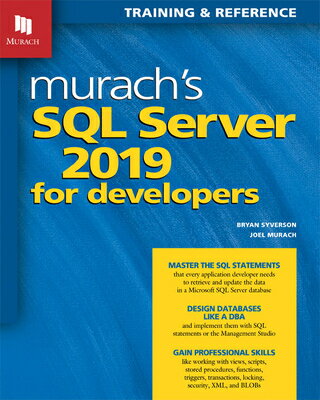 Murach's SQL Server 2019 for Developers