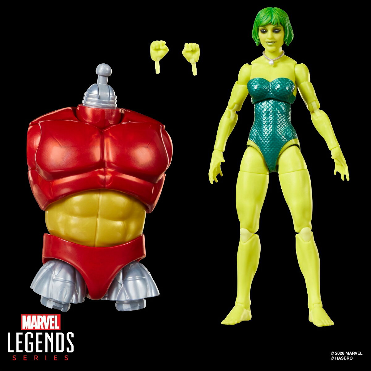ハズブロ（Hasbro）MARVEL マーベルレジェンド・シリーズ マーベルのマリーナ、『アルファフライト』コミック コレクション用 15 cm サイズのアクションフィギュア G2427 正規品