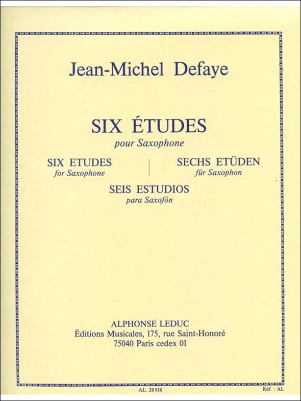 【輸入楽譜】ドゥファイ, Jean Michel: 6つの練習曲