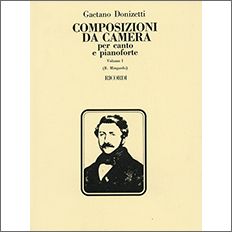 【輸入楽譜】ドニゼッティ, Gaetano: 歌曲集 第1巻(伊語)