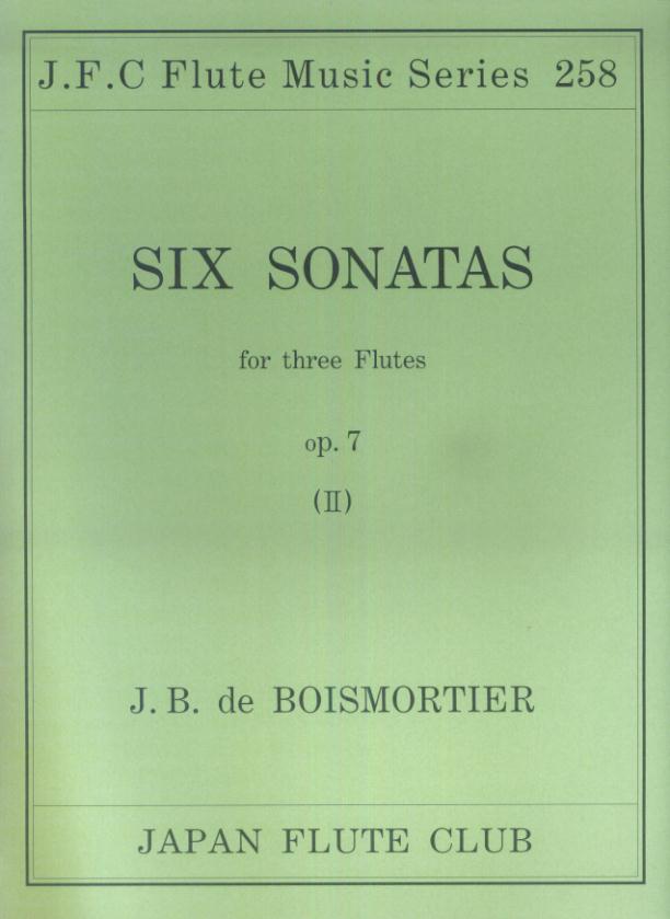 名曲シリーズ（258）　ボワモルティエ作曲／三本のフルートのためのソナタop．7（II）